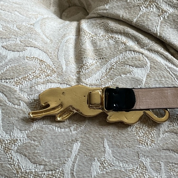 Patent leather cheetah belt - Picture 6 of 11